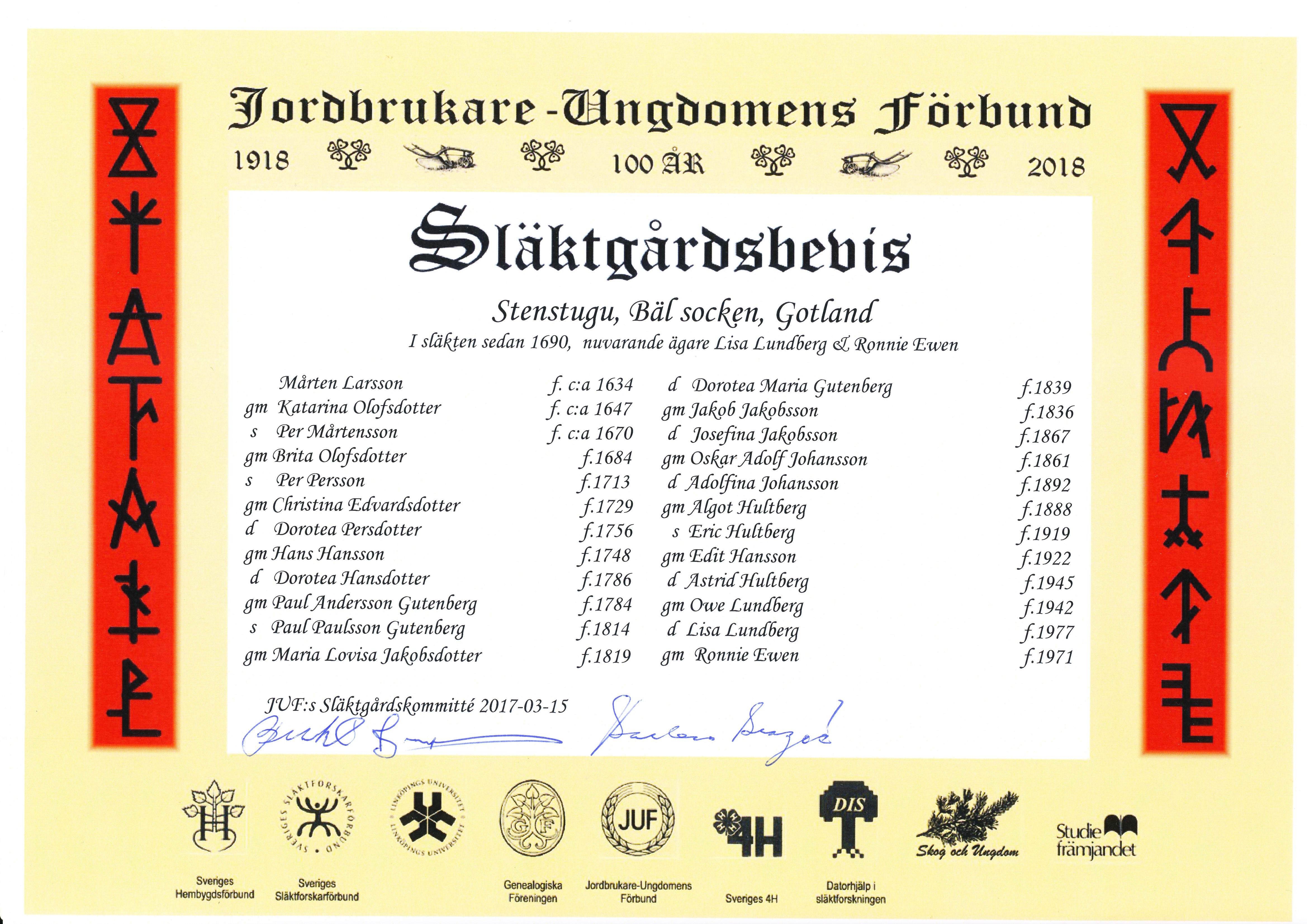 Slktgrdsbevis